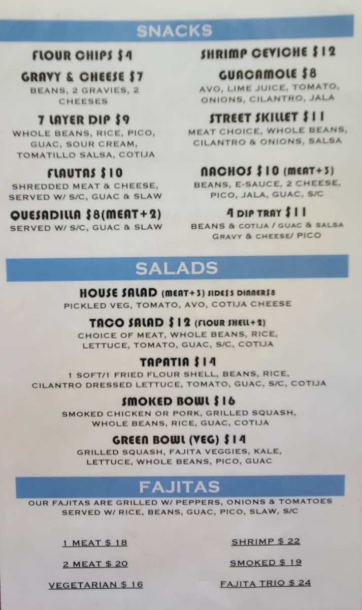 Menu - Coyotes photo 1